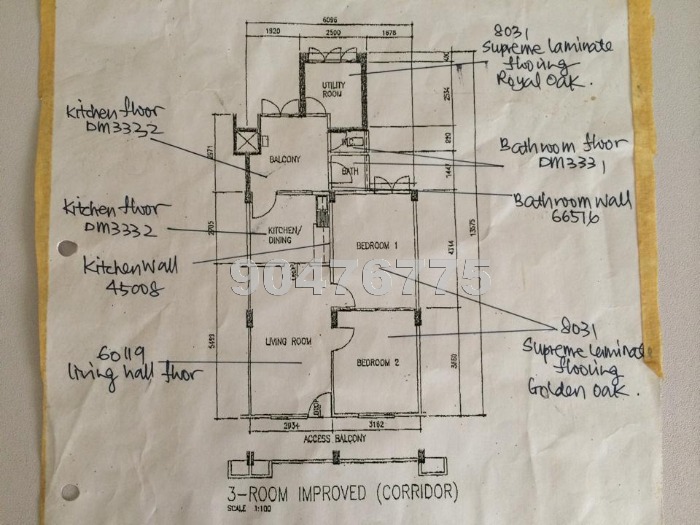 Blk 1 Lorong 7 Toa Payoh (Toa Payoh), HDB 3 Rooms #658962